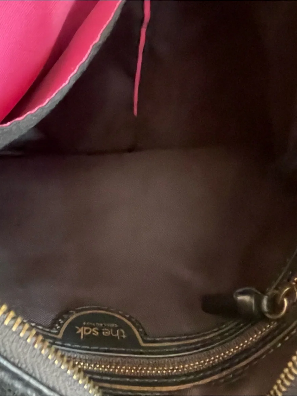 The Sak Black Textured snakeskin embossed  Crossbody Bag